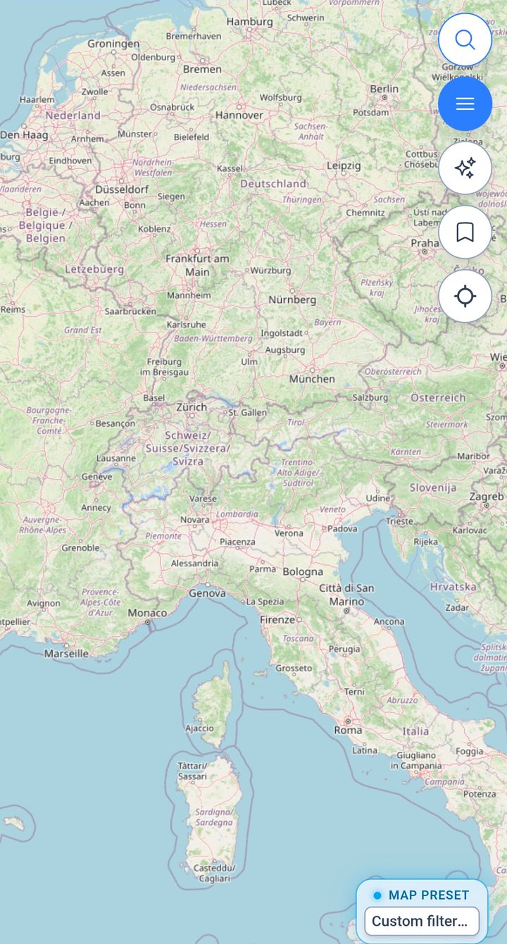 XCmap map with the Default layer