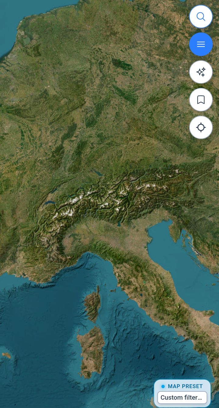 XCmap map with the Satellite layer