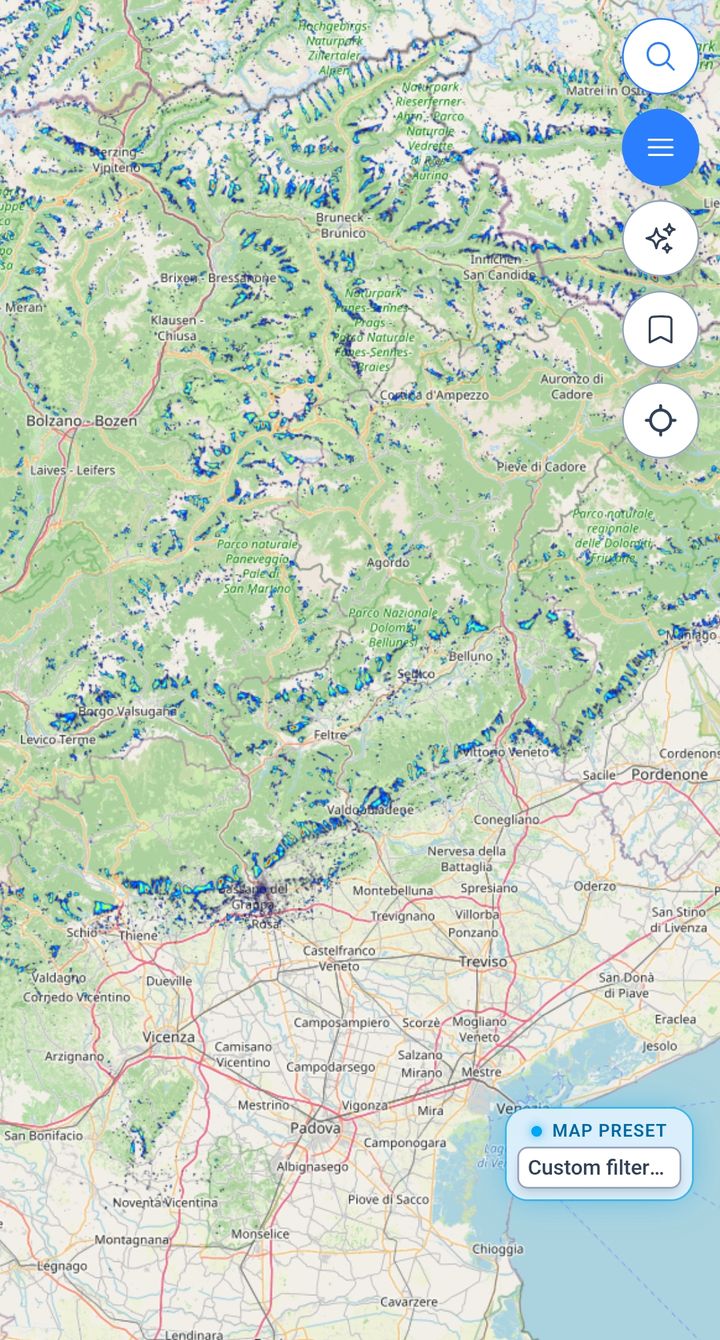 XCmap map with the Thermal hotspots layer